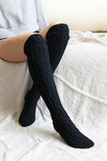 Load image into Gallery viewer, DS-Knee High Cable Knit Socks
