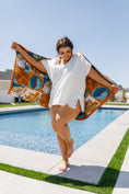 Load image into Gallery viewer, DS-Luxury Beach Towel in Block Floral
