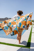 Load image into Gallery viewer, DS-Luxury Beach Towel in Block Floral
