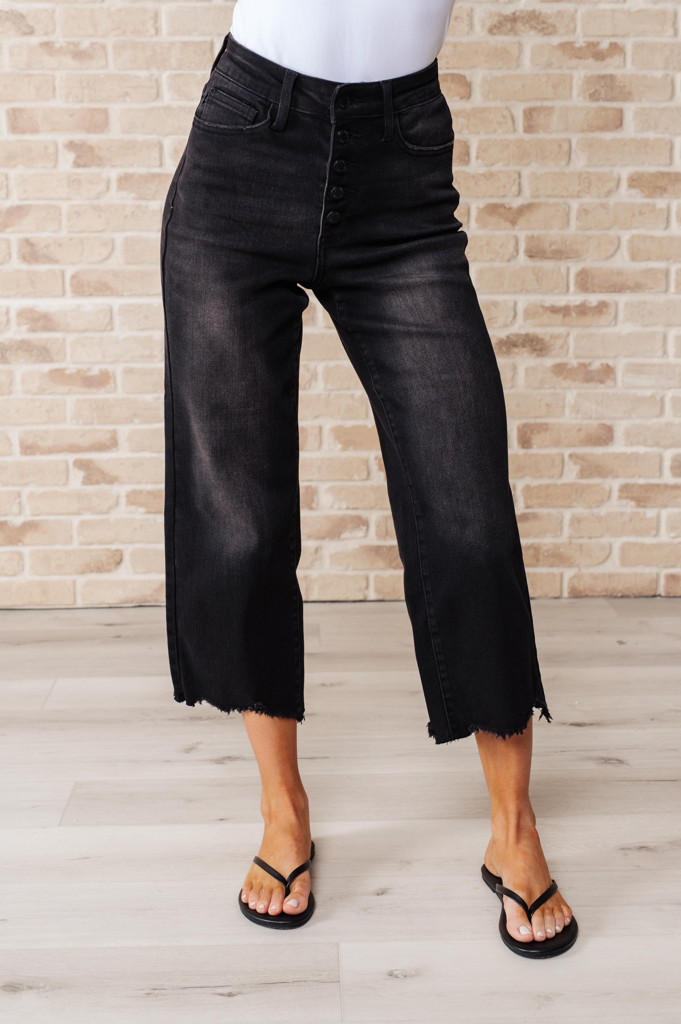 DS-Ryan Judy Blue Wide Leg Crop Jeans