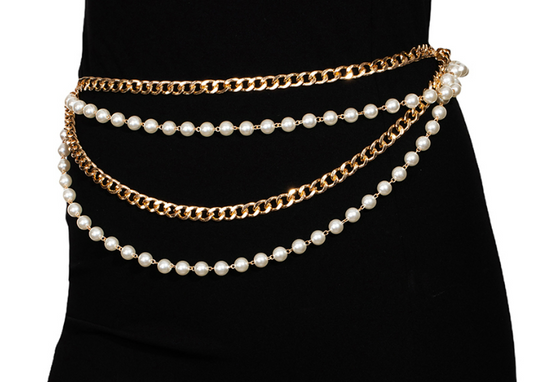 Pearl Chain Waist Belt