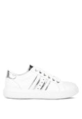 Load image into Gallery viewer, DS-Claude Faux Leather Back Panel Detail Sneakers
