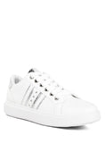 Load image into Gallery viewer, DS-Claude Faux Leather Back Panel Detail Sneakers
