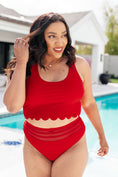 Load image into Gallery viewer, DS- Tonga Scalloped Swim Top
