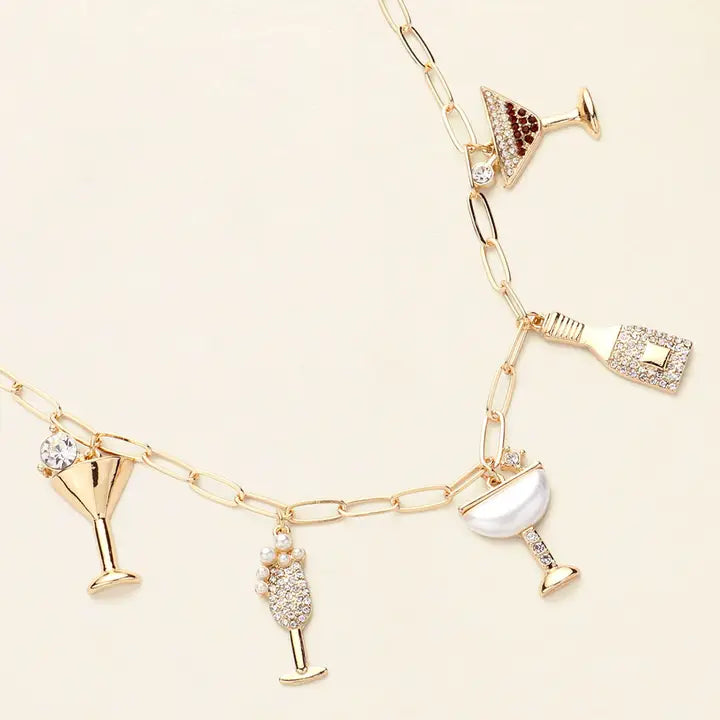 Cheers Charm Necklace