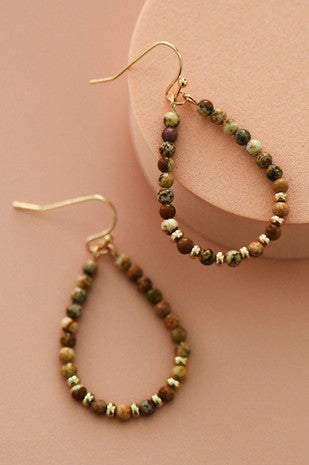 Jasper Beaded Earring