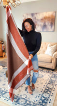 Load image into Gallery viewer, Burgundy Blanket Scarf
