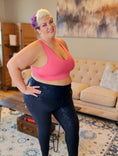 Load image into Gallery viewer, Tummy Control Foil Leggings- Curvy Options
