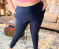 Load image into Gallery viewer, Tummy Control Foil Leggings- Curvy Options
