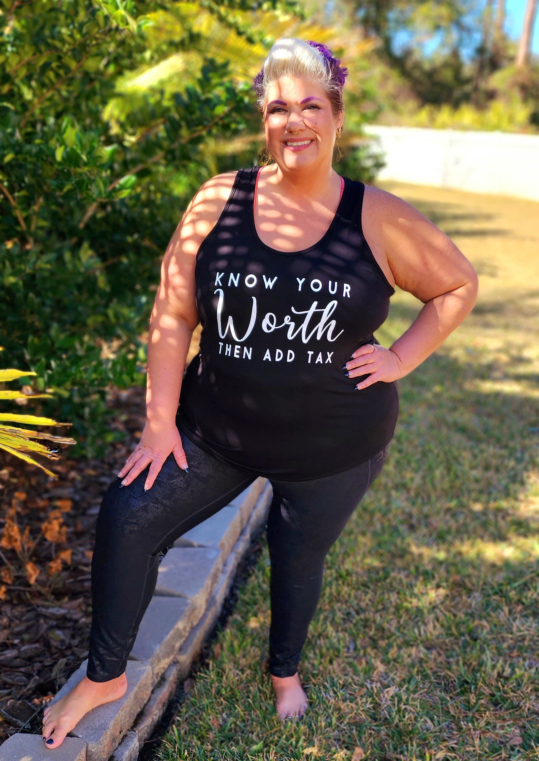 Know Your Worth Tee- Curvy Options
